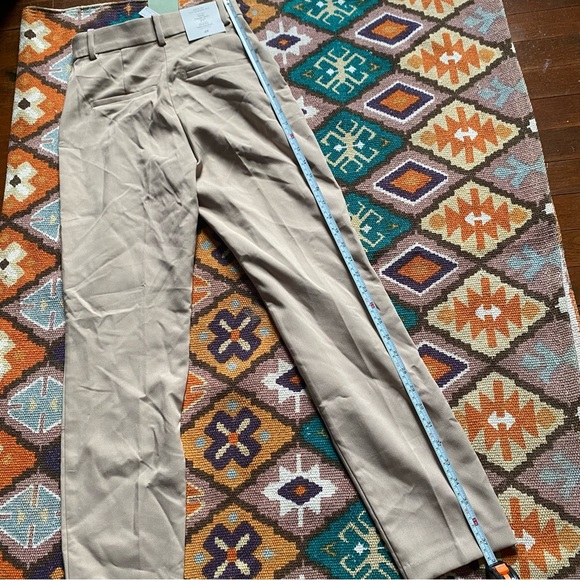 H&M Slacks Regular waist ankle length brown khaki pants Women’s Size 2 Brand New - Picture 5 of 10